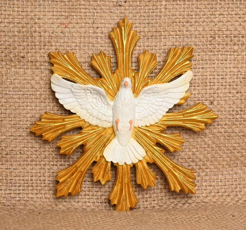 KariGhar® Faith Dove Holy Spirit Catholic wall Hanging Idol Perfect for Prayer Room/Drawing Room/Decoration & Gifting A0055 (3 x 13 x 13 cm) (5 x 5 INCH) - Image 5