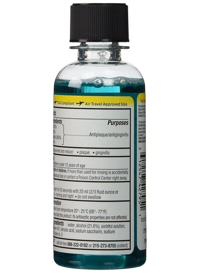 Somall Listerine Cool Mint Antiseptic Mouthwash for Bad Breath, Travel Size 3.2 oz - Pack of 6 - Image 4