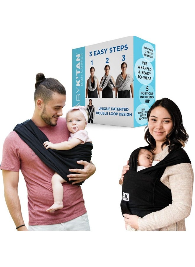 Baby K'tan Aby K'Tan Baby Carrier: 1 Easy Pre Wrapped Soft Slip On No Rings No Buckles 5 In 1 Baby Sling Gift The Best Hands Free Infant Wrap For Newborn To Toddler Up To 35Lb (See Size Chart)  - Image 1