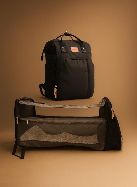 شنطة ظهر ومكان مخصص لتغير حفاضات الطفل و لحمل اغراض الطفل من  امبريلا حفاضات وزجاجات ر