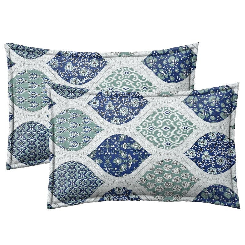 RRC Super Soft Cotton King Size Bedsheet Jaipuri Print 90X108 Inch Size with 2 Pillow Covers 154 TC Cotton Bedsheet with Pillow Cover - Image 4