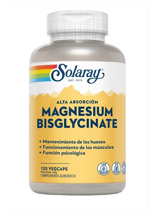 Solaray Magnesium Glycinate Capsules, Chelated Magnesium Bisglycinate w/BioPerine, Higher Absorption Magnesium Supplement - Bones, Muscles, Heart Support, Vegan, 275 Count (30 Servings, 120 VegCaps)  - Image 4