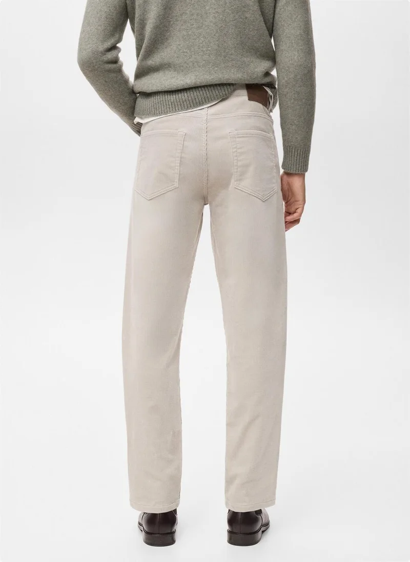 Mango Man Corduroy regular-fit trousers