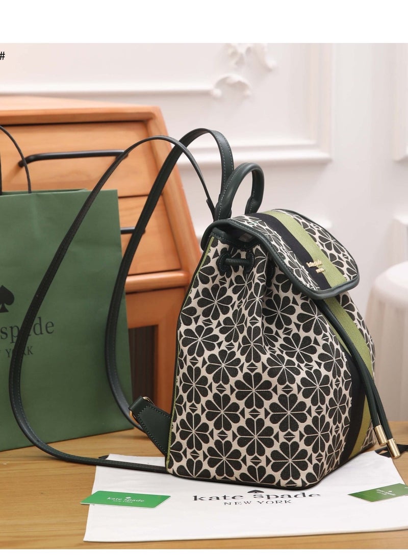 Kate Spade Kate Spade Spade Flower Jacquard Hearts Medium Flap Backpack - Image 2