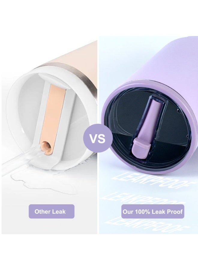 روییيس كوب سعة 40 أونصة مع مقبض وقشة قابلة للطي - مناسب لحامل أكواب السيارة، زجاجة مياه مقاومة للتسرب - قاعدة قابلة لإعادة الاستخدام من الفولاذ المقاوم للصدأ والمطاط - هدايا للنساء والرجال وكوب 40 أونصة بمقبض وقشة قابلة للطي - مناسب لحامل أكواب السيارة، زجاجة مياه مقاومة للتسرب - قاعدة من الفولاذ المقاوم للصدأ والمطاط قابلة لإعادة الاستخدام - هدايا للنساء والرجال حزمة 2 قطعة - Image 4