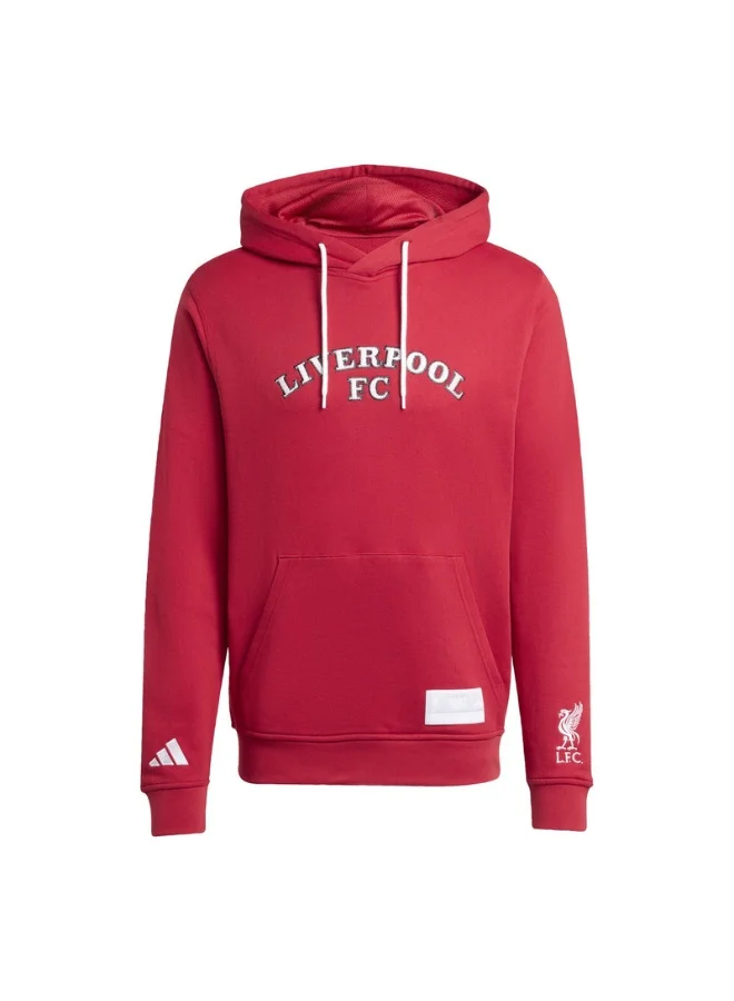adidas Adidas Lfc Us Hd Red Hooded Sweat Sweatshirts For Men