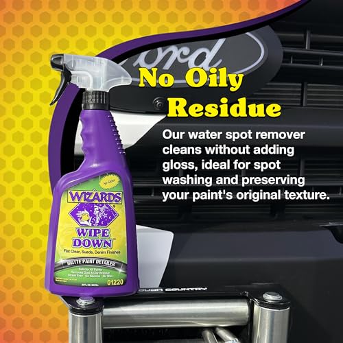 Wizards - Wipe Down Quick Detailer Spray - Matte Finish Cleaning Solution - Effortless On-The-Go Detailing for Flat, Suede, and Denim Surfaces - Professional Auto and Motorcycle Care Essential - 22 Oz - Image 5