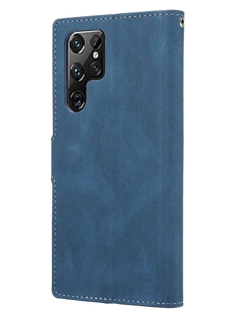 Suteni Flip Cover Card Slots Leather Phone Case for Samsung - Image 2