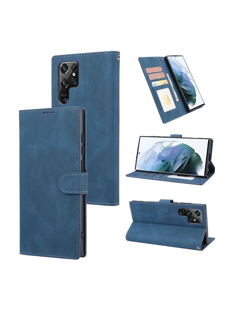 Suteni Flip Cover Card Slots Leather Phone Case for Samsung - Image 3