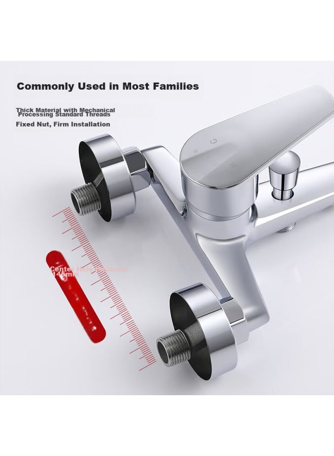 Larsd Shower Faucet Mixer Valve Set, Bathtub Faucet Hot And Cold Three-unit Shower Head Switch Ld72041 - Image 5
