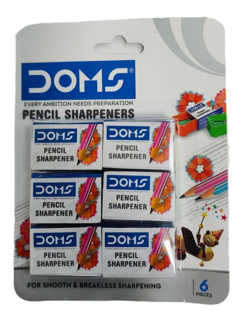 دومس مبراة أقلام الرصاص من دومس في عبوة من 6 قطع - Image 1