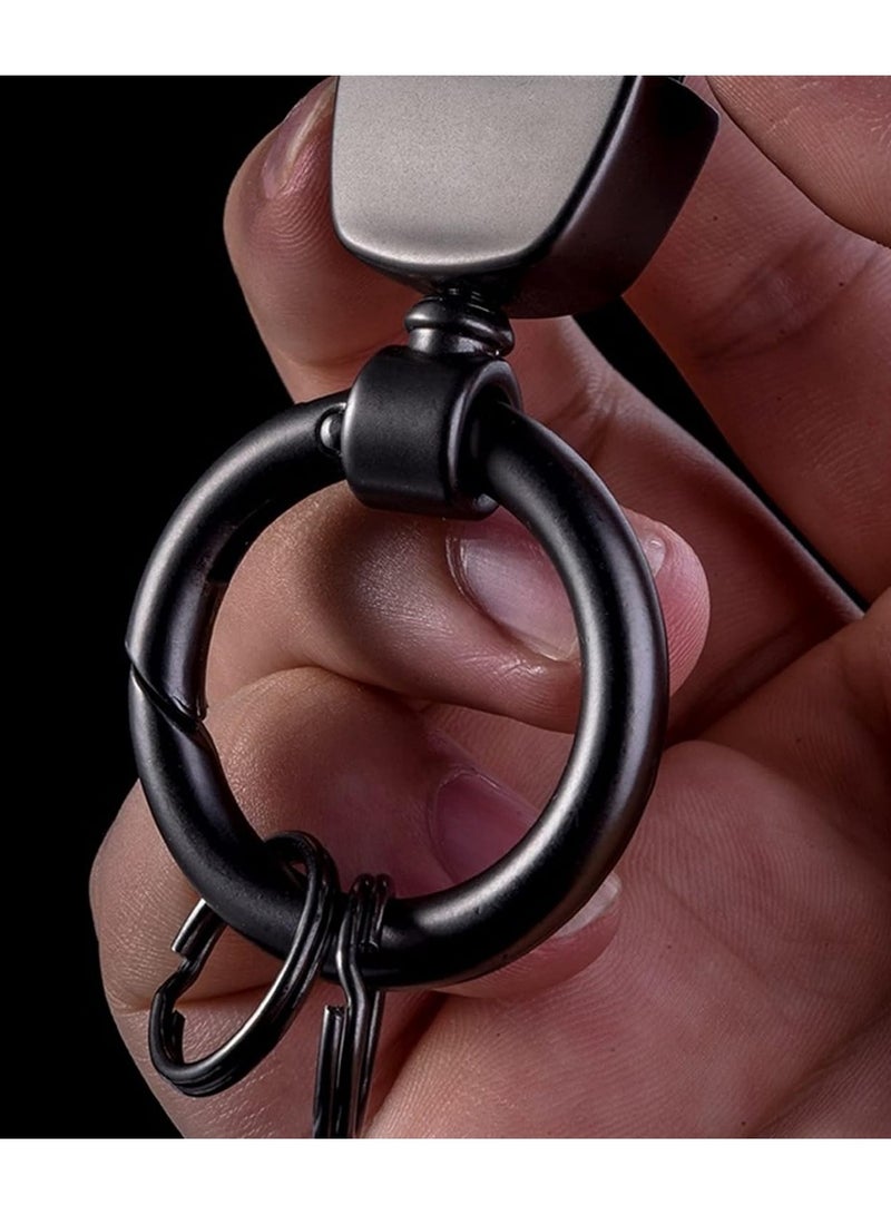 HYUNDAI Hyundai Logo Key Chain - Super Finish Metal Ring PU Leather Strap Keychain Home Keychain Car Keychain- 1Pcs  - Image 5