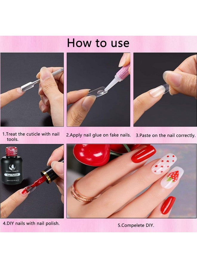 غراء الأظافر 15 قطعة غراء أظافر للأظافر الأكريليك، غراء طرف أظافر احترافي، غراء أظافر صناعية، غراء للأظافر المكسورة، لاصق سوبر بوند للضغط على الأظافر، لاصق لاصق للأظافر الزائفة، لاصق - Image 4