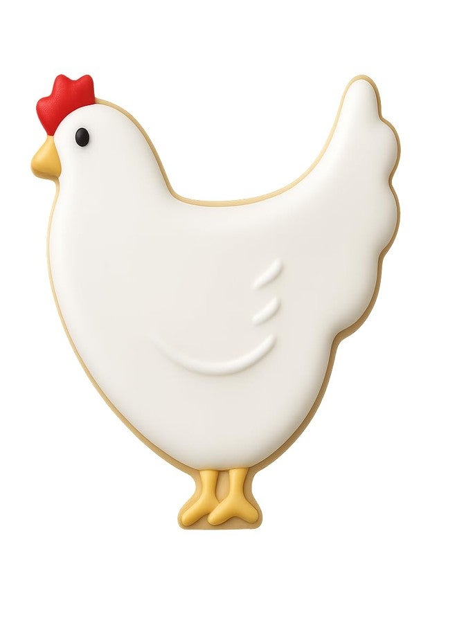 Foose Hen Rooster Chicken 3.75 Inch Cookie Cutter from CookieCutter.com – Made in the USA (3D Printed PLA Plastic) - Image 3