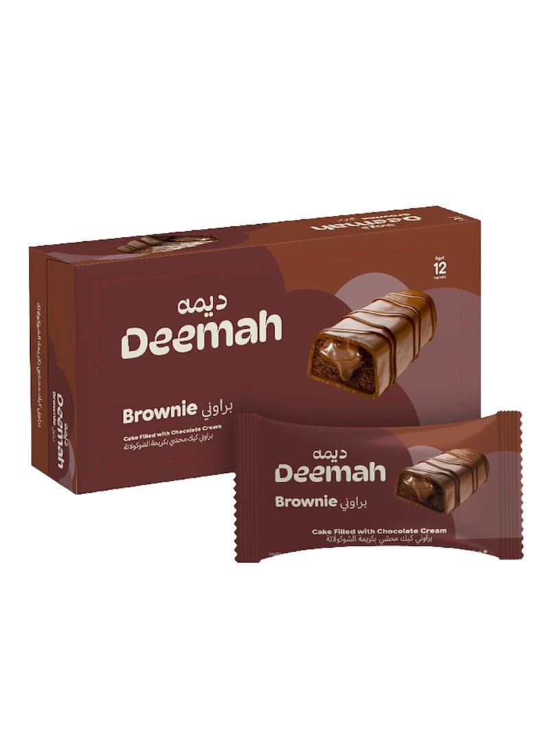 Deemah Brownie Cake Choco 12x37g - Image 1