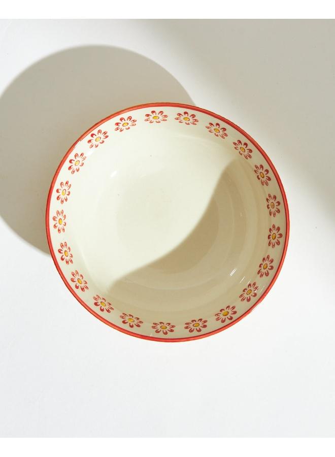 Chumbak Ikat Fusion Dessert Bowl, Yellow - Image 5