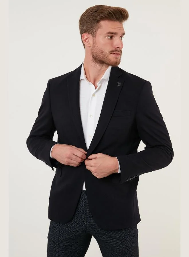 Buratti Buratti Slim Fit 6 Drop Single Slit Blazer Jacket Men's JACKET 2163115 B