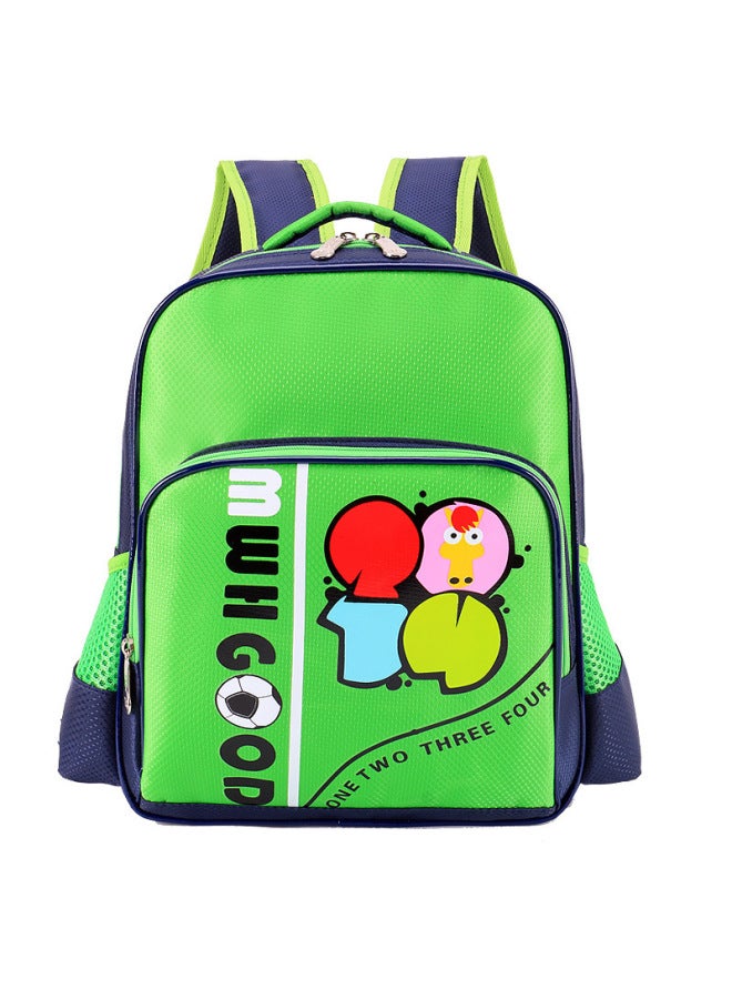 Korean Version Of 3-7 Years Old Kindergarten Cartoon Schoolbag Primary School Boys And Girls Baby Backpack Custom Printing Custom LOGO-Color:Green