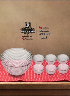 Pasabachi 7 Piece Kasabahce Khashaf Set -Clear  - Image 1
