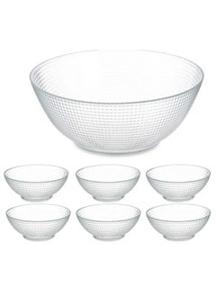Pasabachi 7 Piece Kasabahce Khashaf Set -Clear  - Image 2