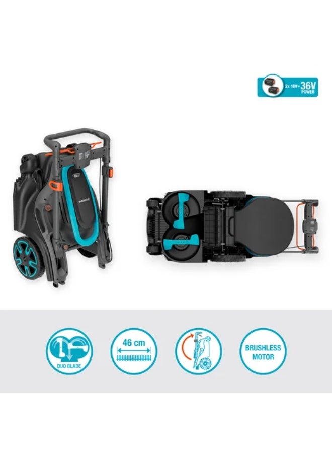 GARDENA- Battery Lawnmower PowerMax Duo 46/36V P4A Ready-To-Use Set - Image 4