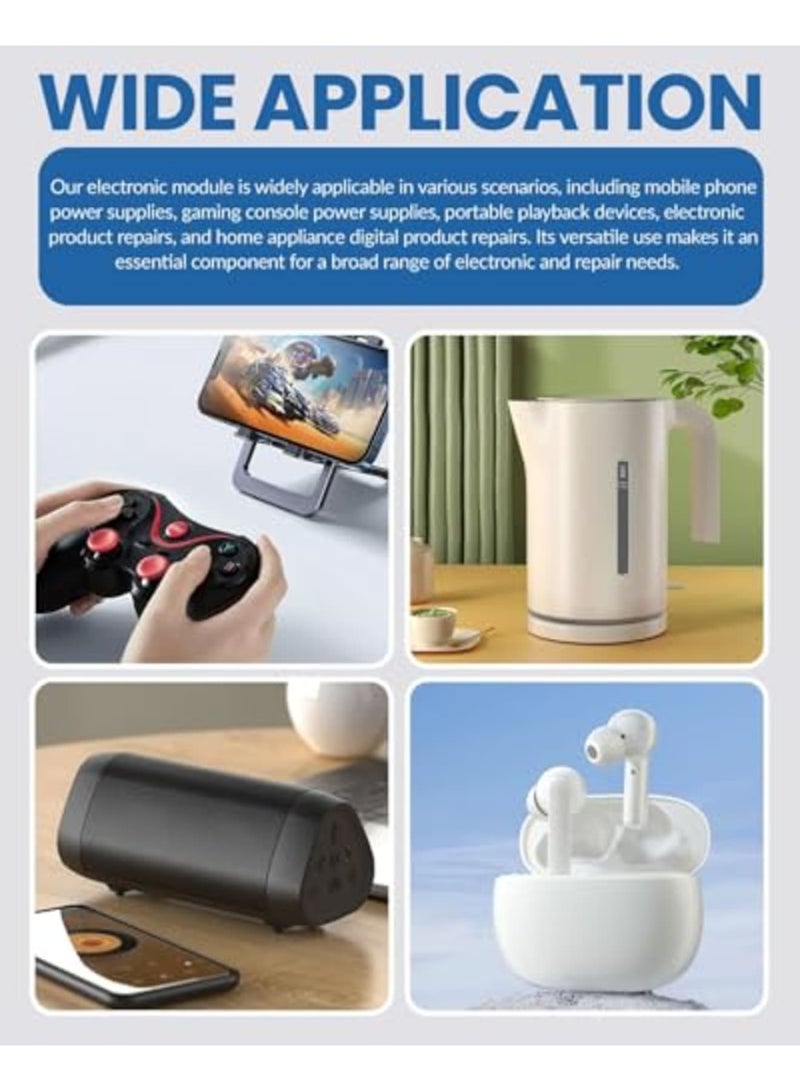 Luckam 10 عبوة من منظم الجهد القابل للتعديل LM2596، وحدة محول DC-DC من نوع Step Down، مدخل واسع 3-40V، خرج 1.5-35V، كفاءة عالية 92%، حماية حرارية، للاستخدام في الإلكترونيات DIY وبنوك الطاقة - Image 5