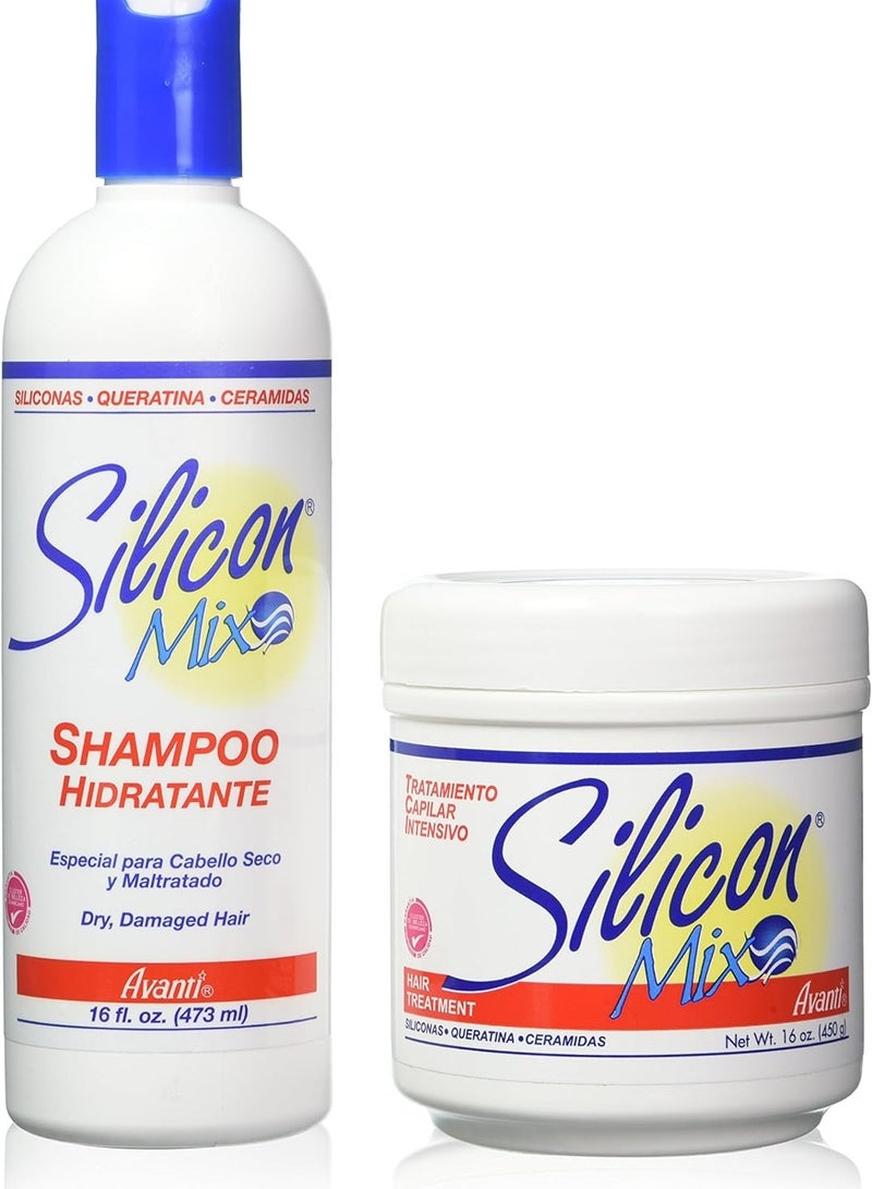 Silicon mix hair treatment and shampoo 16 ounce