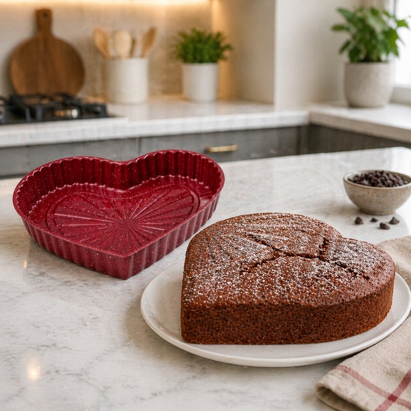 Heart Shaped Granite Non Stick Baking Pan Cake and Dessert Mold 21cm - A1-39 - Image 3