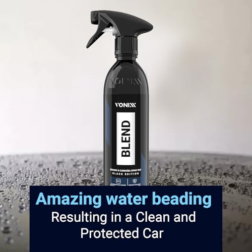 Vonixx Blend Ceramic & Carnauba Spray Wax - Black Edition | Deep Shine for Dark Paints | Superior Automotive Care Solution | Conceals Swirls and Scratches | Car wax Essential | 16.9 fl oz (500 ml) - Image 2