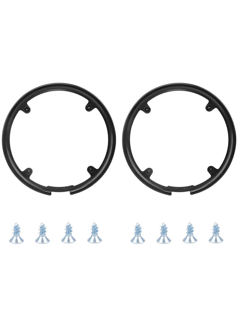 Y&D 2 PCS Bike Chain Guard Protector, Bicycle Sprocket Cover Wheel Crankset Protector 42/44T Chainring Plastic Accessories for Mountain Bike, Black - Image 1