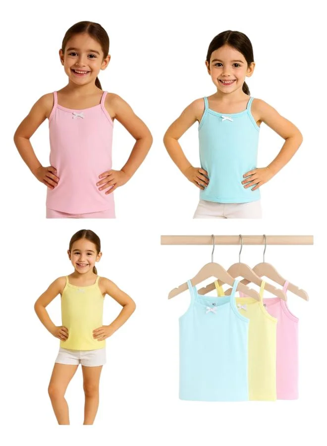 victor and jane Victor And Jane Pack of 3 - Girls Cotton Camisoles