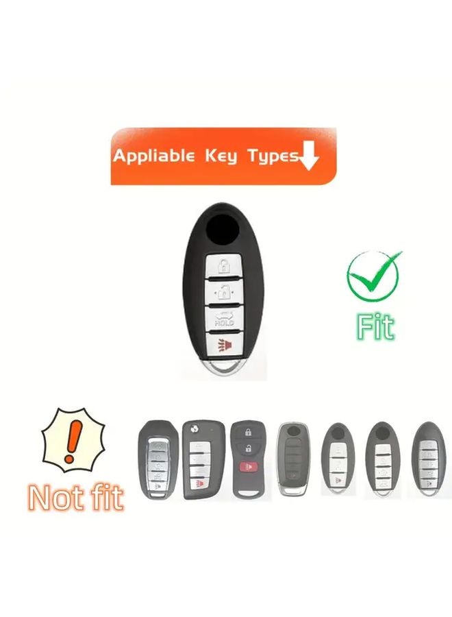 Purple Key Fob Cover with Keychain for Nissan Altima Maxima Murano Rogue Qashqai X Trail Versa Infiniti FX35 QX60 - Image 5