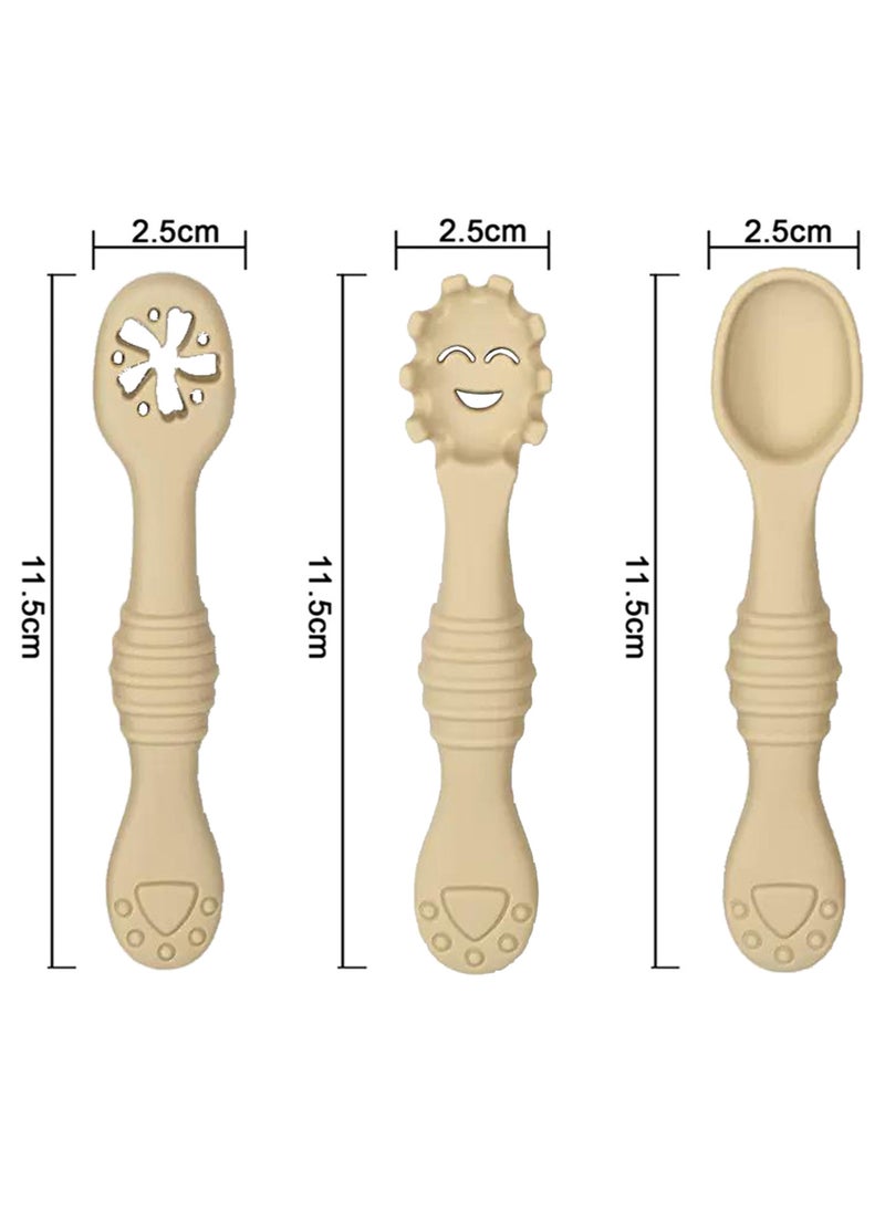 TOT - TOT KiddyBite: Baby Silicon Spoons and Fork Set for Feeding - Image 1
