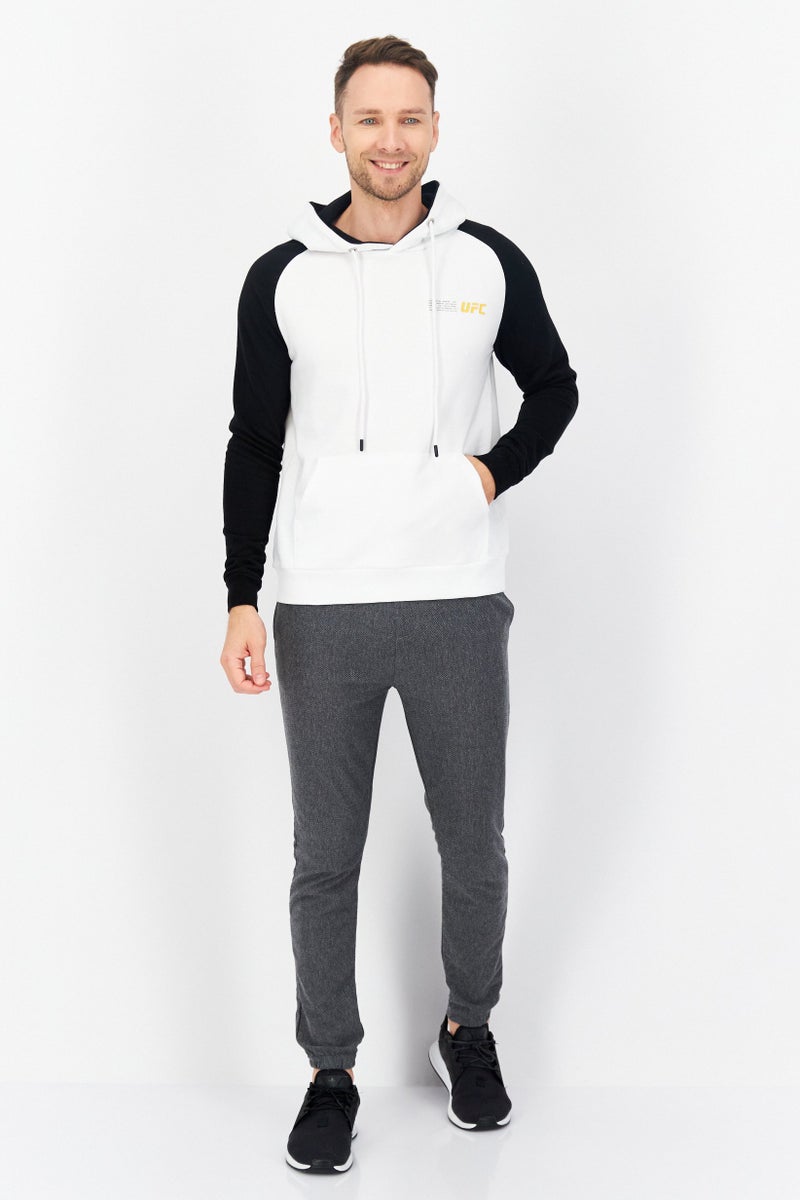 Ufc Men Sportswear Fit Long Sleeves Running Sweatshirt, White - Image 3