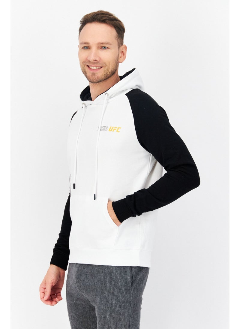 Ufc Men Sportswear Fit Long Sleeves Running Sweatshirt, White - Image 5