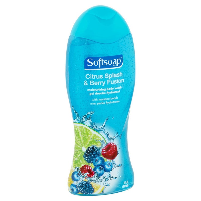 Softsoap Moisturizing Body Wash - Citrus Splash & Berry Fusion - Net Wt. 18 FL OZ (532 mL) Per Bottle - Pack of 3 Bottles - Image 3