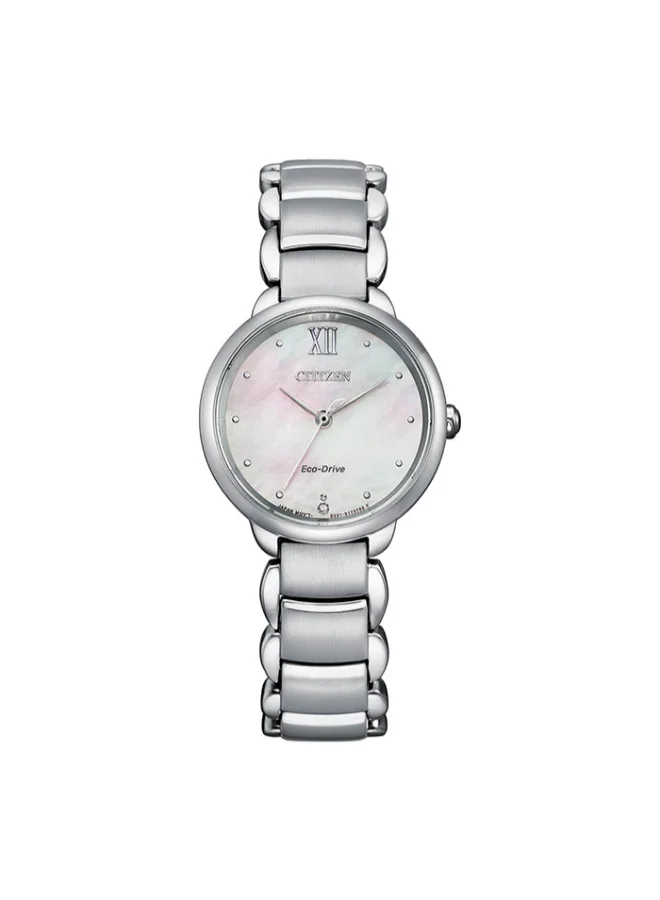 CITIZEN Women's Stainless Steel Strap Eco-Drive Standard Watch EM0920-86D - 28 mm