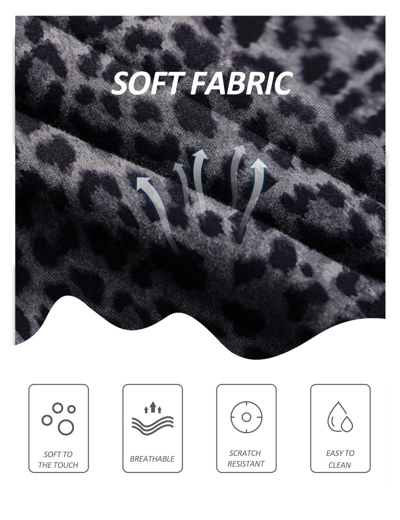 ZOOSIXX High Waisted Leggings for Women - Tummy Control Soft Opaque Printed Pants with Camo, Leopard for Workout Skating - Image 4