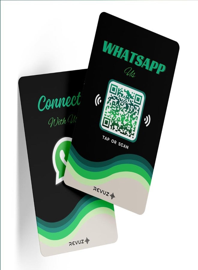 بطاقة Revuz Whatsapp Connect | دردشة فورية على واتساب، مجموعات وكتالوجات عبر تقنية NFC/مسح رمز الاستجابة السريعة | أداة أعمال احترافية للمتاجر والمطاعم ومقدمي الخدمات | عدد غير محدود من النقرات - Image 3
