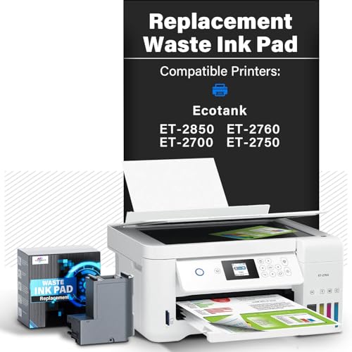 SUBLIMAKER Waste Ink Pad Replacement with Reset Software for Ecotank ET-2850 ET-2760 ET-2750 ET-2700 ET2850 ET2760 ET2750 ET2700 2850 Printer, Maintenance Box with Reset Software - Image 3