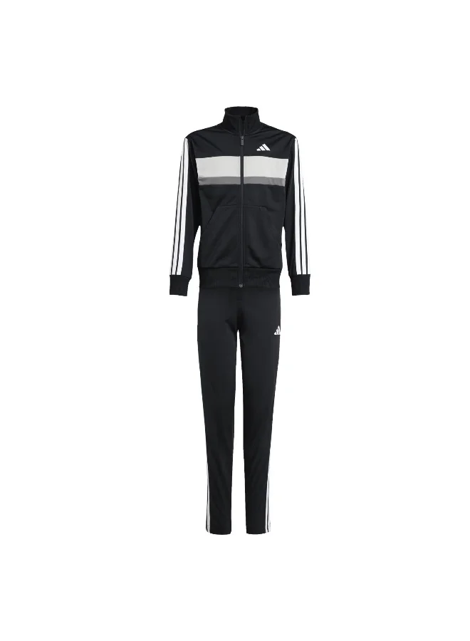 adidas Adidas J 3S Tiberio Ts Black Tracksuit Suits For Kids