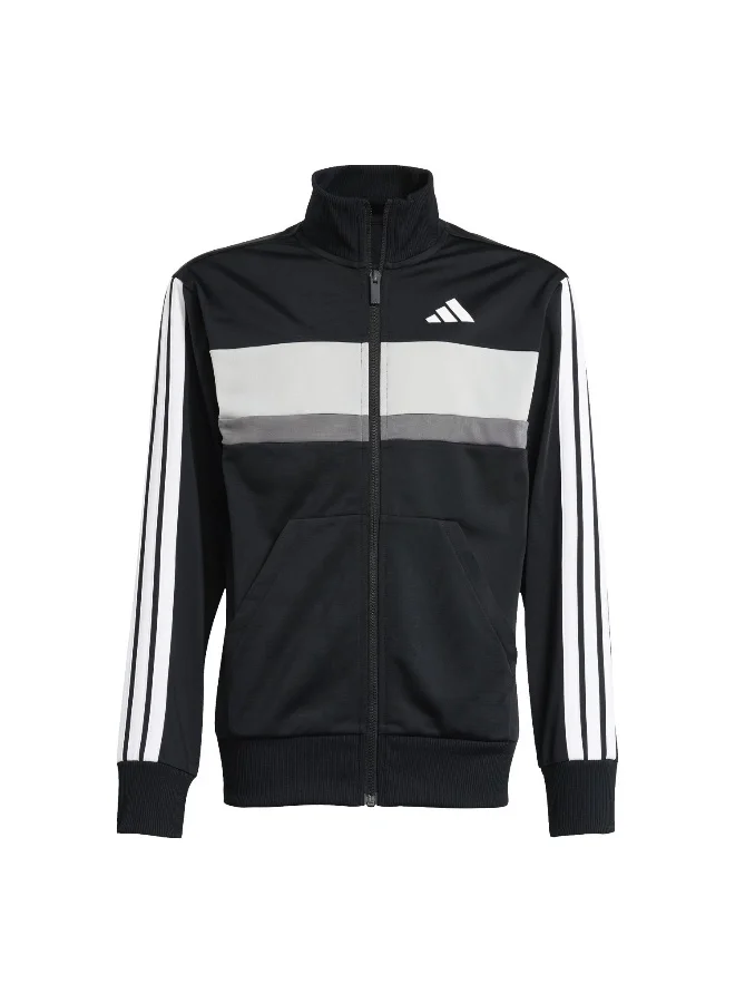 adidas Adidas J 3S Tiberio Ts Black Tracksuit Suits For Kids