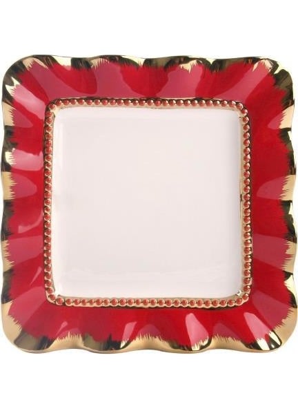 Roy King - Fuchsia Gold Avangarde Presentation Plate 27cm - Image 1