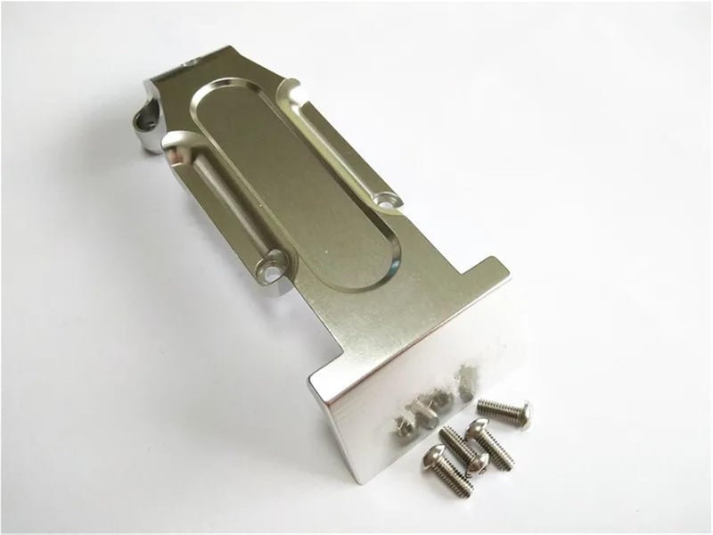 Aluminum Front Rear Skid Plate for Traxxas for Slayer Pro 4x4 5337 confident(Rear silver) - Image 1