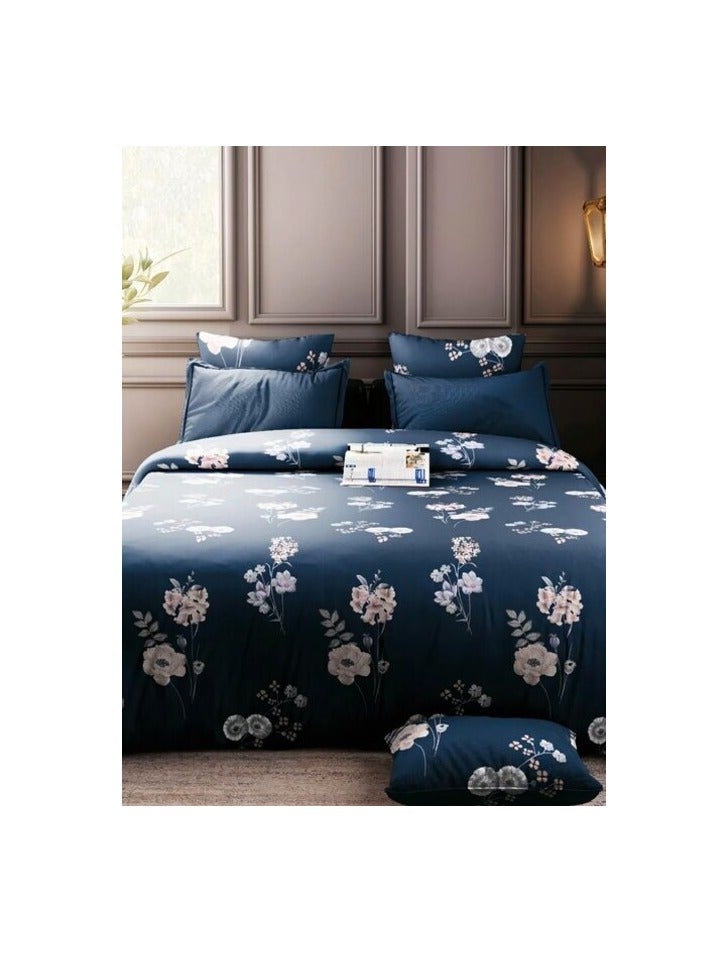 دريم ديكور طقم ملاية سرير جاهزة ناعمة ومتينة من Dream Decor - 100% بوليستر مع 1 كيس وسادة 90X200X25 سم - Image 1