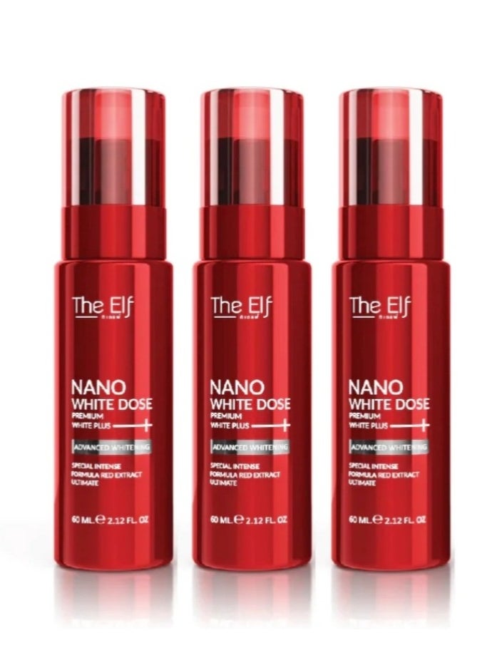 The Elf Nano White Dose Premium White Plus Serum 60ml - 3pcs 