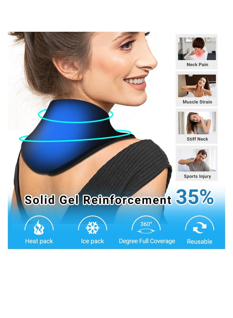 Arabest Hot And Cold Solid Gel Neck Wrap Compress Shoulder Guard Sports Pain Relief Ice Compress Reusable Ice Pack  - Image 5