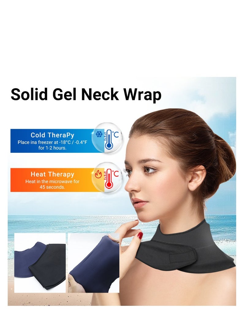 Arabest Hot And Cold Solid Gel Neck Wrap Compress Shoulder Guard Sports Pain Relief Ice Compress Reusable Ice Pack  - Image 2