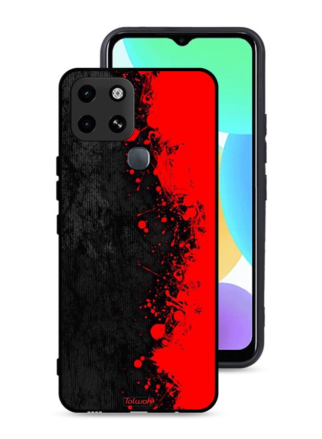 Tolwak Infinix Smart 6 Protective Case Cover Paint Abstract Pattern - Image 1