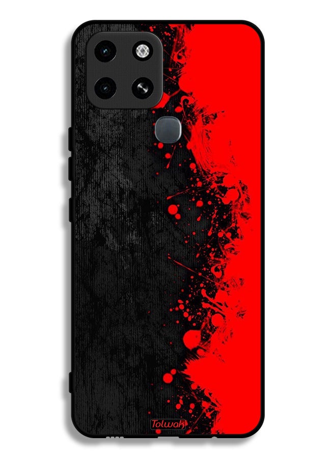 Tolwak Infinix Smart 6 Protective Case Cover Paint Abstract Pattern - Image 2